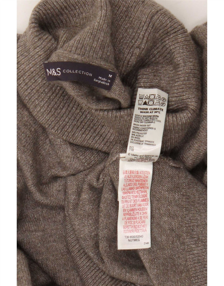 Marks & Spencer Herren-Rollkragenpullover aus mittelbraunem Polyester