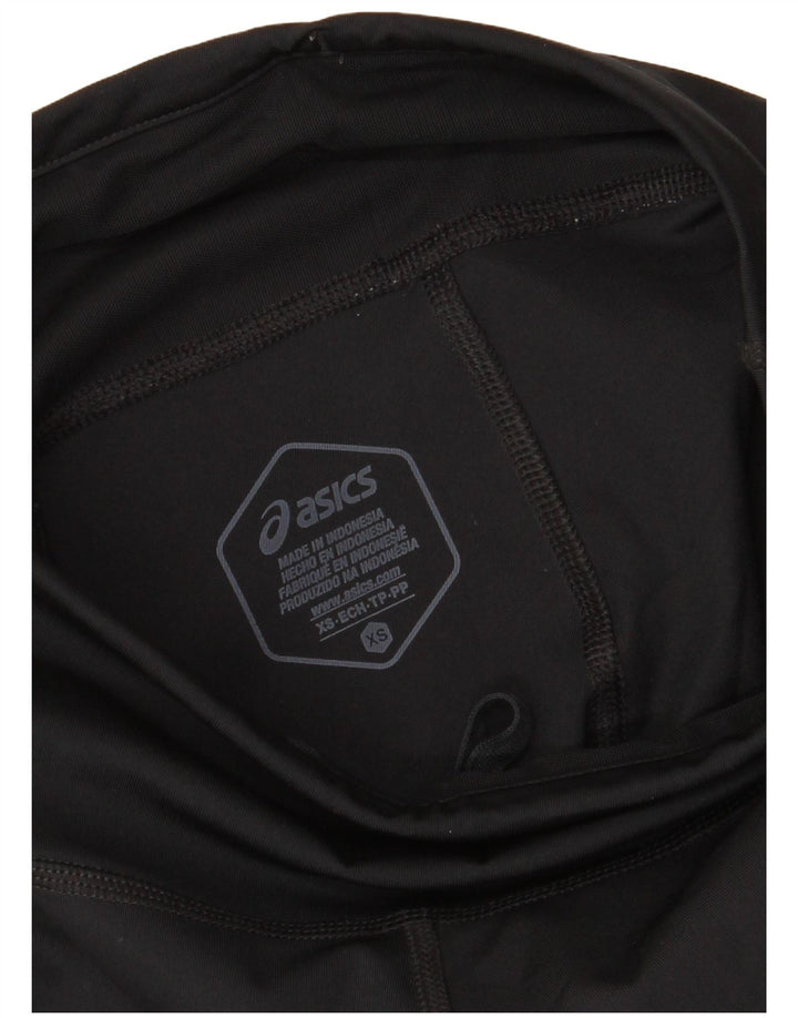 Asics Damen Graphic Capri Leggings XS W24 L19 Schwarz