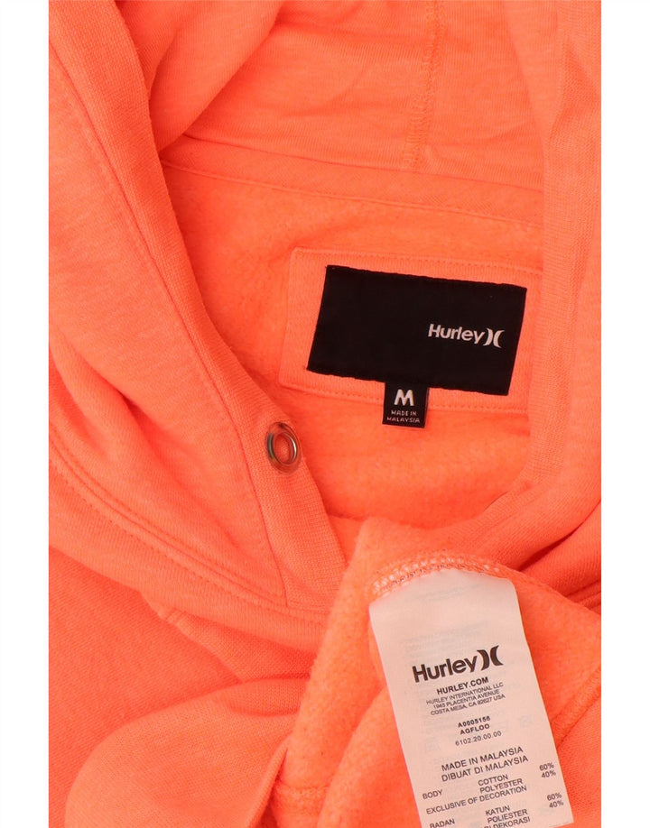 Hurley Herren-Kapuzenpullover mit Grafik, mittelorange Baumwolle