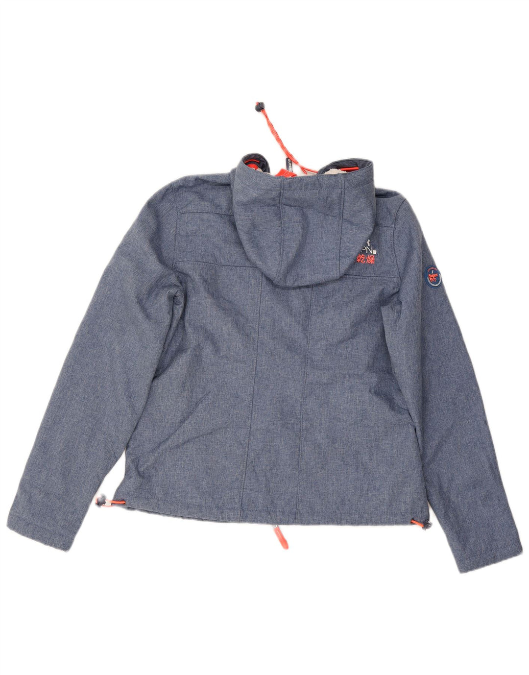 Superdry Damen The Windtrekker Hooded Windjacke UK 14 Mittelblau