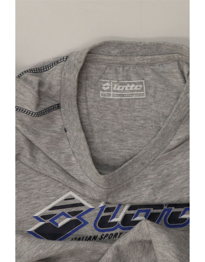 Lotto Herren Grafik-Weste Top 2XL Grau meliert