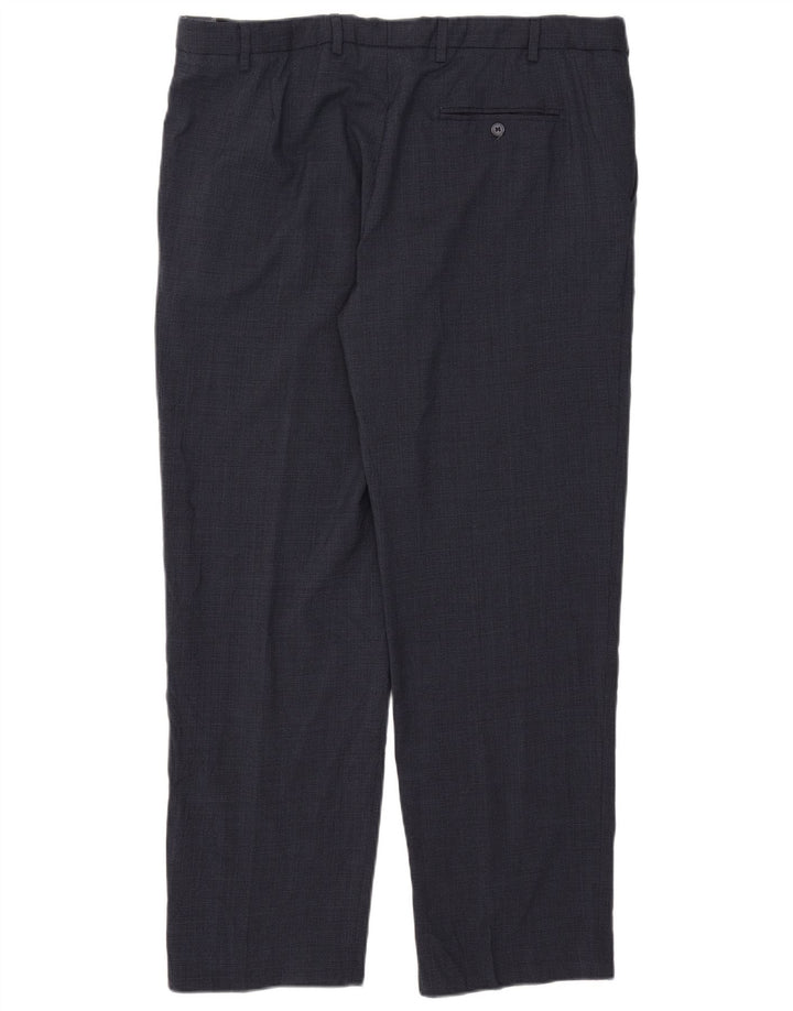 Marks & Spencer Herren-Anzughose, gerade, normal, W40, L31, Marineblau
