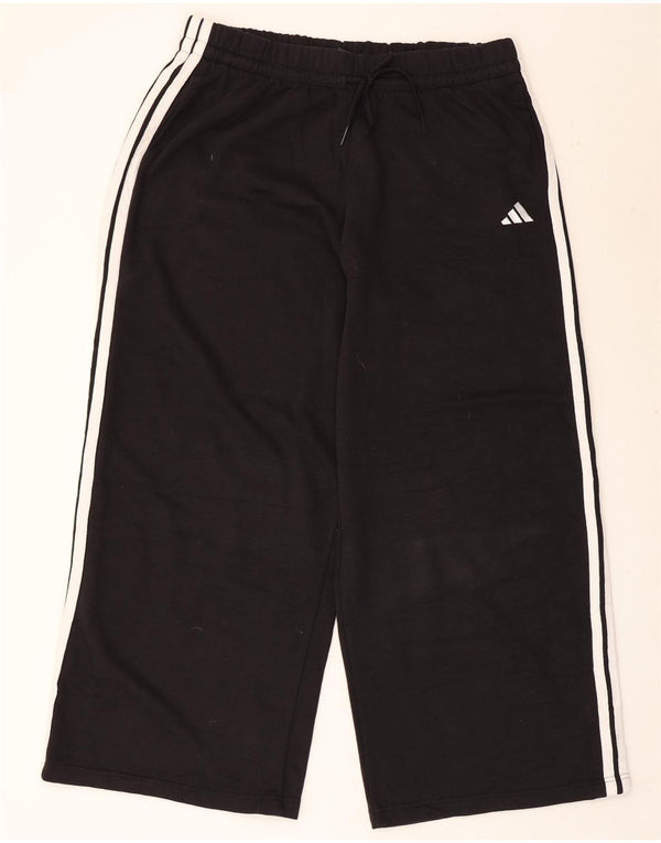 Adidas Damen Trainingshose UK 24/26 2XL Schwarz Baumwolle