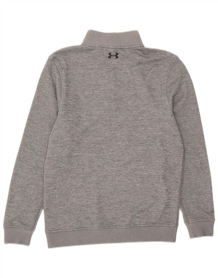 Under Armour Herren-Sweatshirt mit Reißverschluss am Hals, Größe S, Grau, Polyester