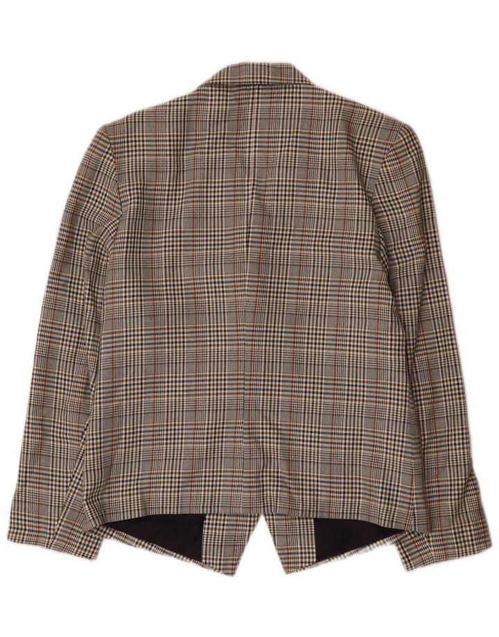 St. Bernard Damen Blazer Jacke UK 12 Mittel Mehrfarbig Hahnentrittmuster