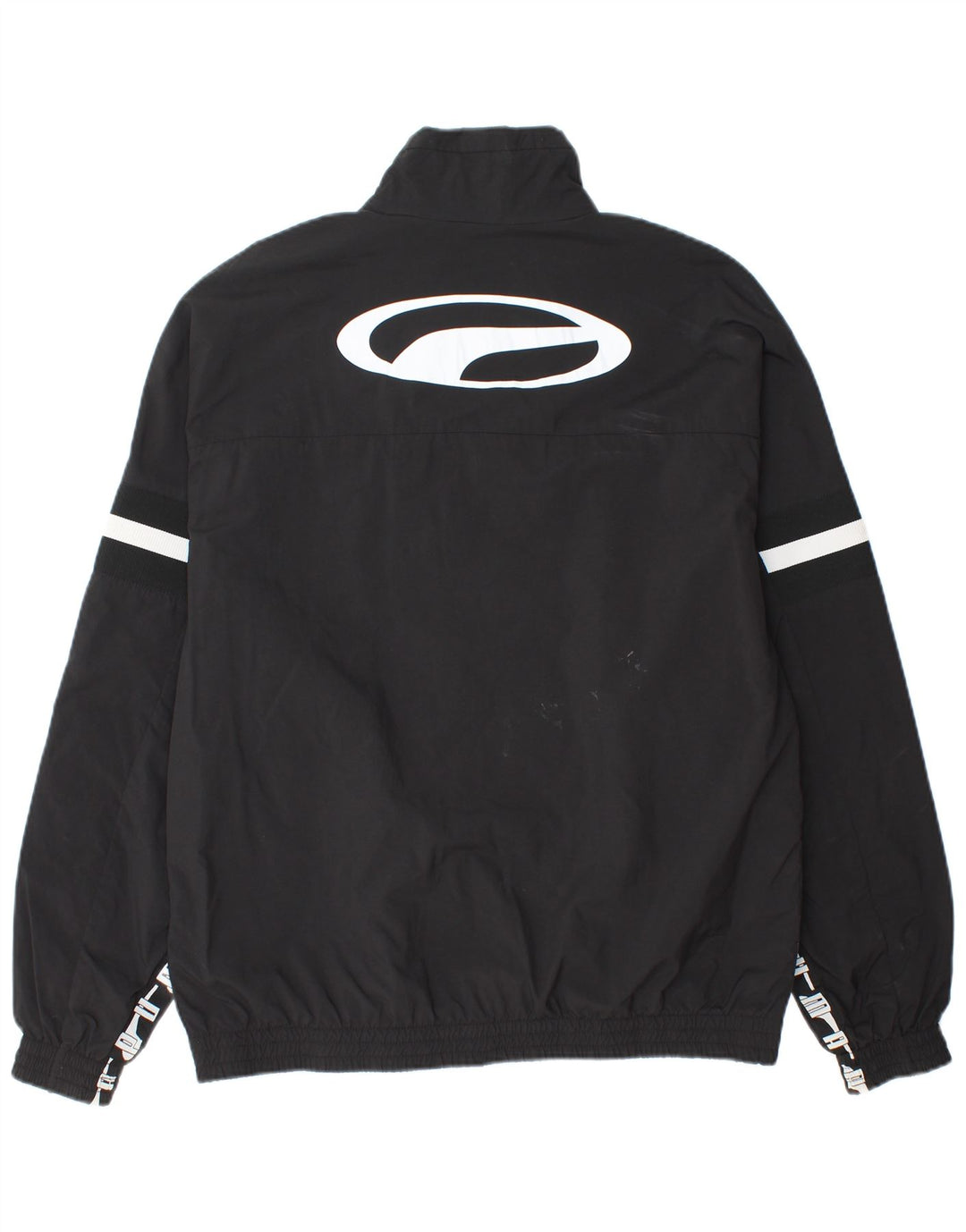 PUMA Herren Graphic Regenjacke UK 40 Large Schwarz Polyamid