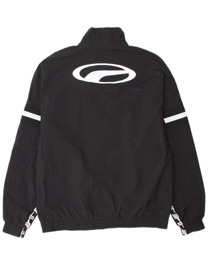 PUMA Herren Graphic Regenjacke UK 40 Large Schwarz Polyamid