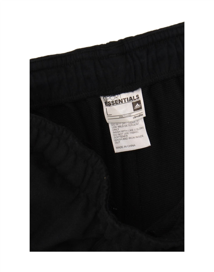 Adidas Herren Climalite Trainingshose Jogger Großes schwarzes Polyester