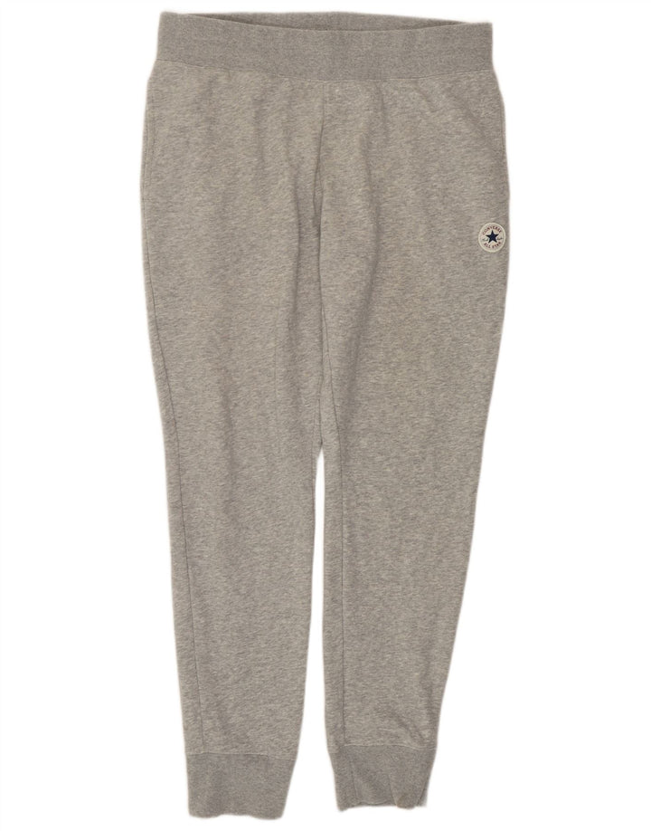 Converse Herren-Trainingshose, Jogginghose, groß, graue Baumwolle