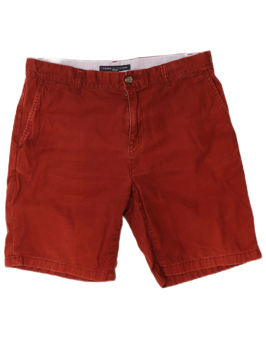 Tommy Hilfiger Herren Chinoshorts W33 mittelbraune Baumwolle