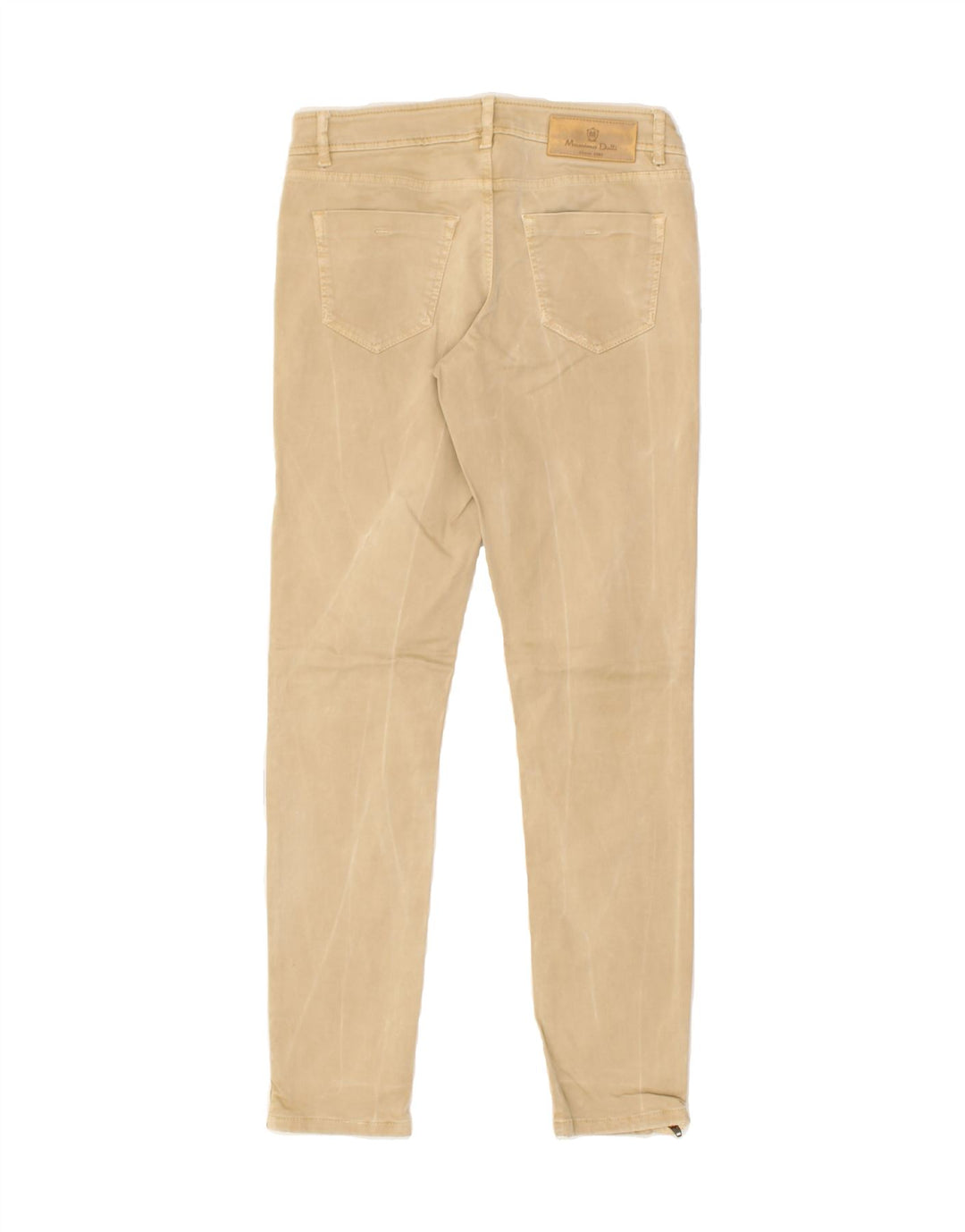 MASSIMO DUTTI Womens Skinny Casual Trousers EU 36 Small W26 L29 Beige | Vintage Massimo Dutti | Thrift | Second-Hand Massimo Dutti | Used Clothing | Messina Hembry 