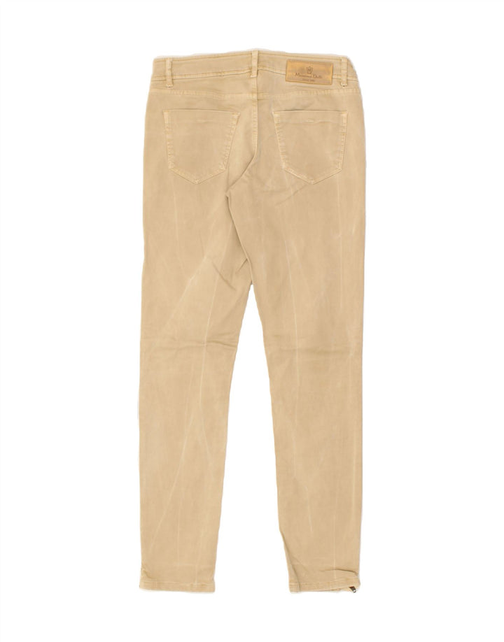 MASSIMO DUTTI Womens Skinny Casual Trousers EU 36 Small W26 L29 Beige | Vintage Massimo Dutti | Thrift | Second-Hand Massimo Dutti | Used Clothing | Messina Hembry 