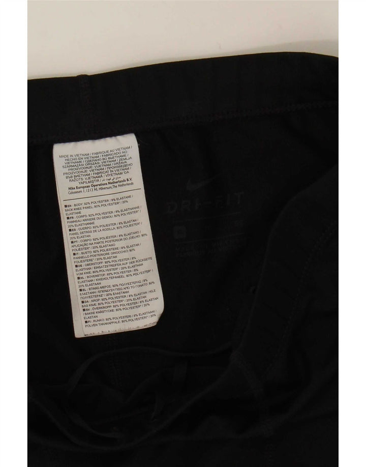 Nike Damen Dri Fit Leggings UK 18 XL Schwarz Polyester