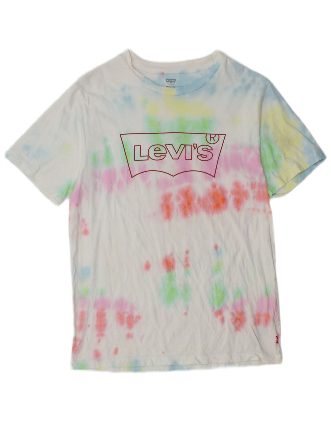 Levi's Herren-T-Shirt mit Standard-Grafik, Größe S, mehrfarbig, Batik-Baumwolle