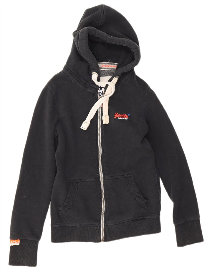 Superdry Herren-Kapuzenpullover mit Reißverschluss, Größe S, marineblau, Baumwolle