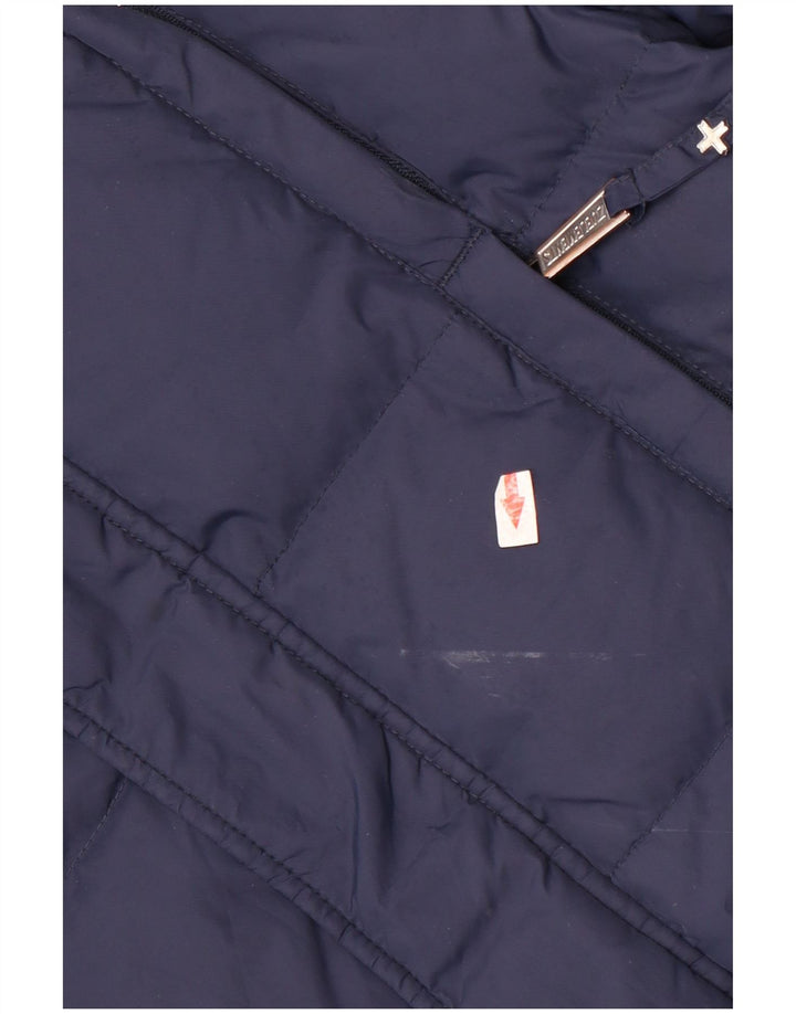 Zu Elements Damen Wattierte Jacke UK 36 Small Marineblau Polyamid
