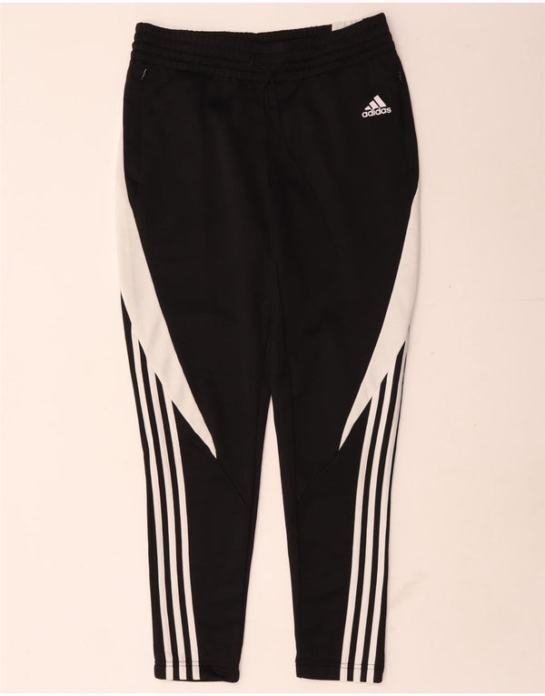 Adidas Damen-Trainingshose, UK 10, Größe S, Schwarz, Colourblock-Polyester