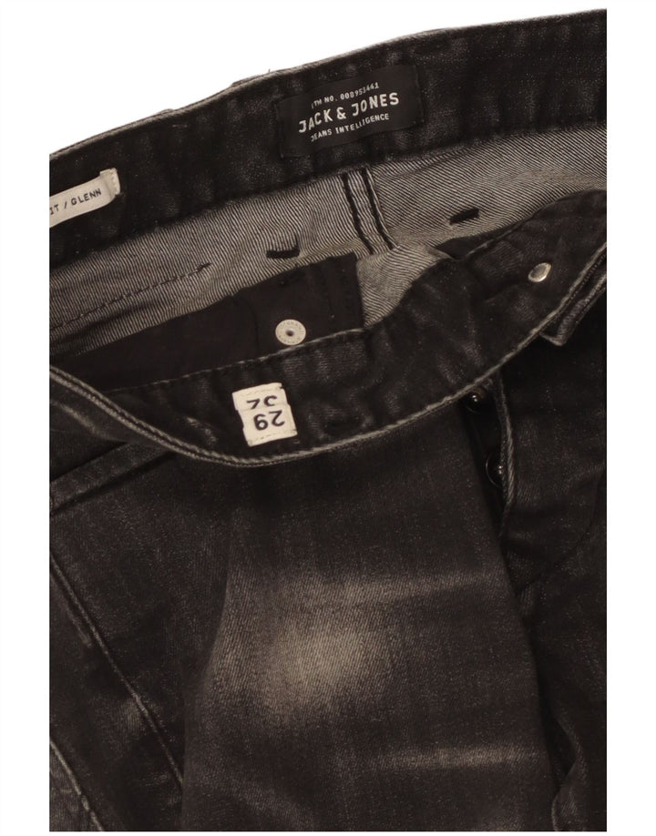 Jack & Jones Herren GLENN Slim Jeans W29 L32 Schwarz