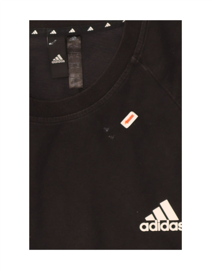 Adidas Herren T-Shirt Top 2XL Schwarz Baumwolle