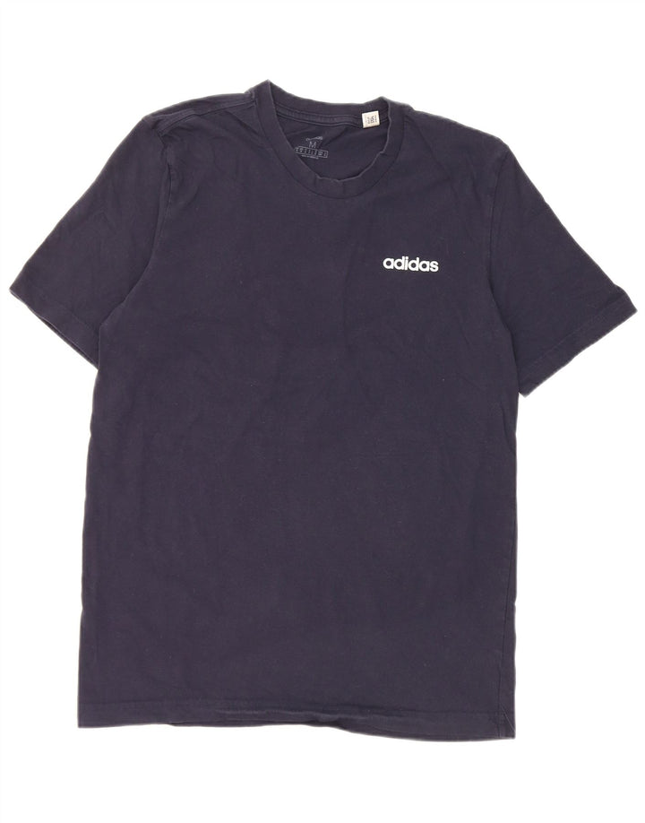 Adidas Herren T-Shirt Top Medium Marineblau Baumwolle