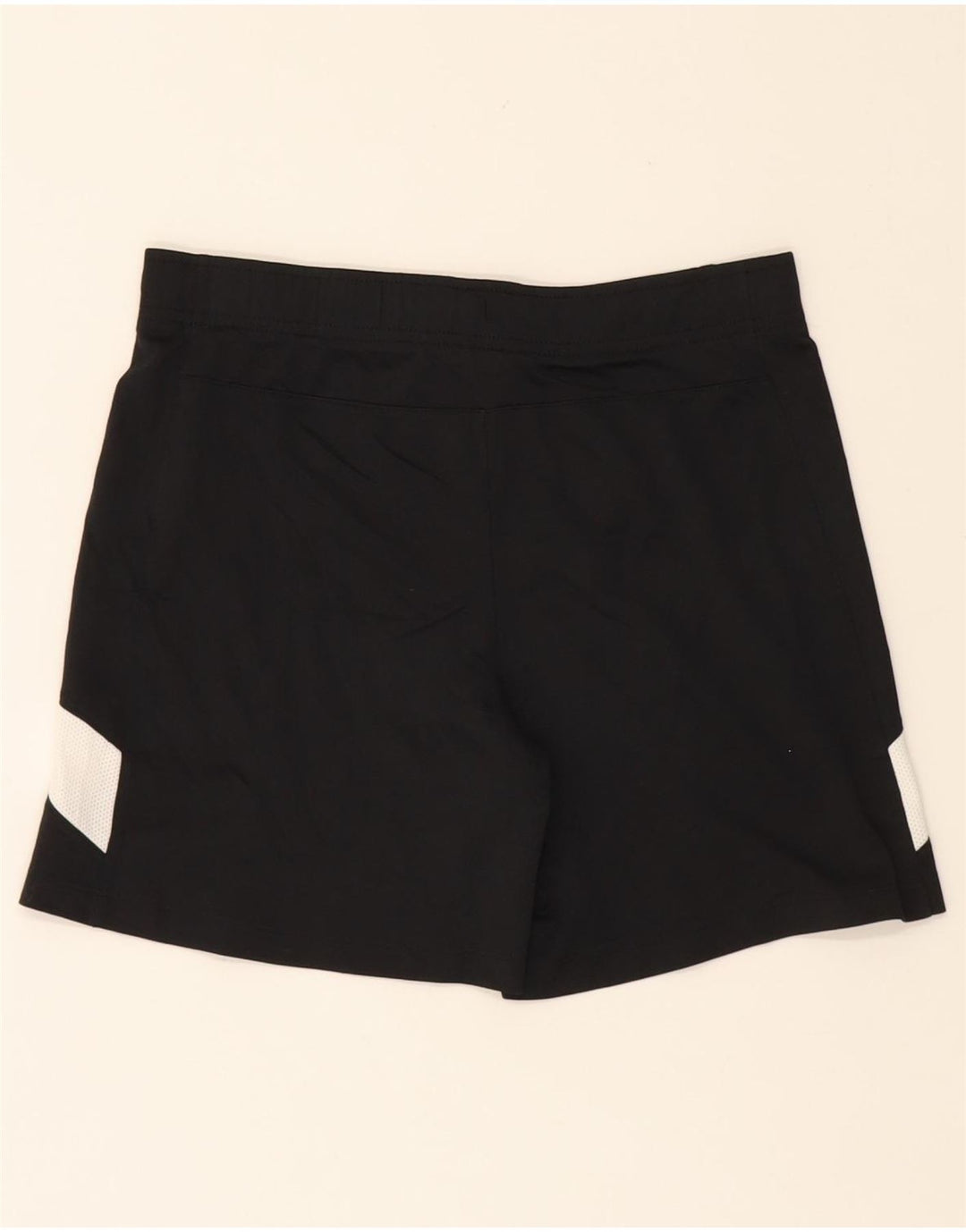 NIKE Womens Dri Fit Sport Shorts UK 14 Medium Black Colourblock Polyester Vintage Nike and Second-Hand Nike from Messina Hembry 