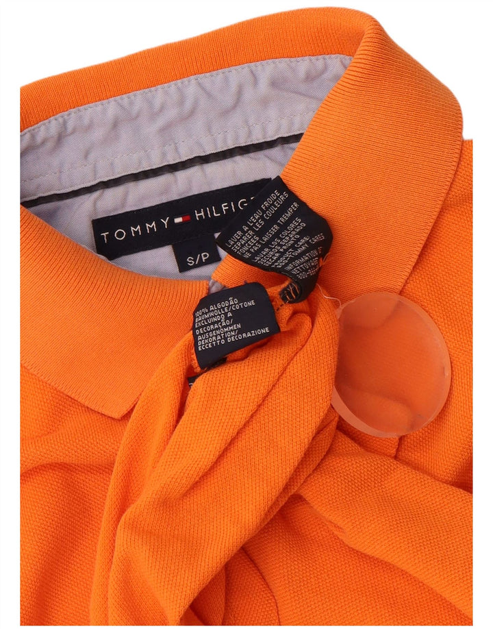 Tommy Hilfiger Herren Poloshirt Small Orange Baumwolle