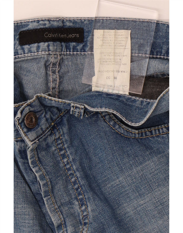 CALVIN KLEIN Womens Straight Jeans W33 L28 Blue Cotton Vintage Calvin Klein and Second-Hand Calvin Klein from Messina Hembry 