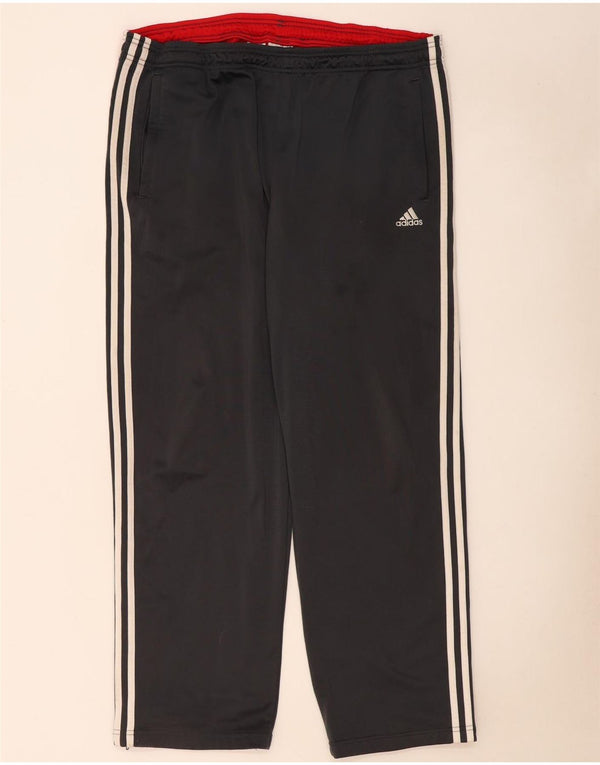 Adidas Herren-Trainingshose UK 48/50 XL Graues Colourblock-Polyester