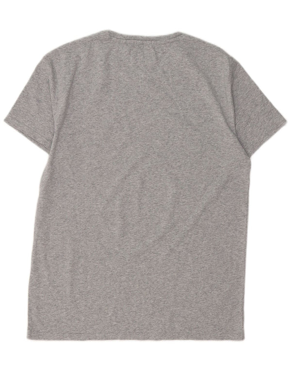 TOMMY HILFIGER Herren Regular Fit T-Shirt Top Small Grau Baumwolle