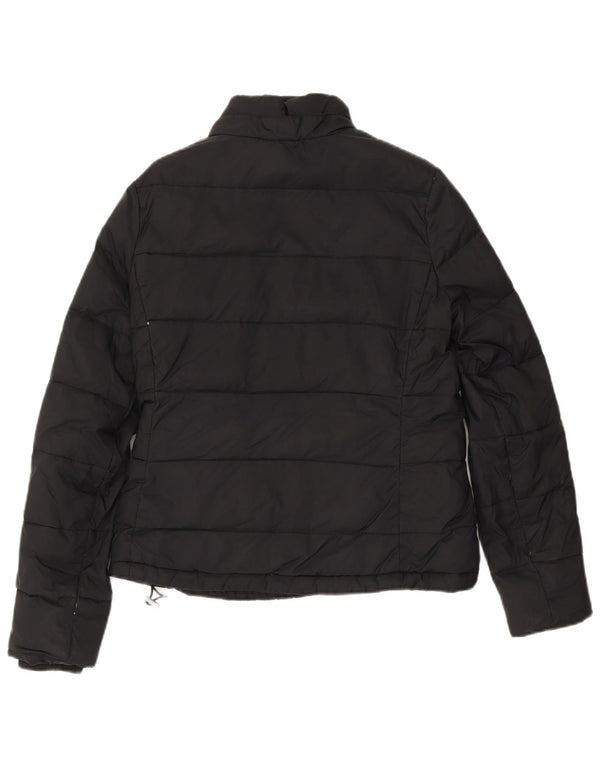 Jack Wills Damen Sherpa-Jacke UK 12 Mittelschwarzes Nylon