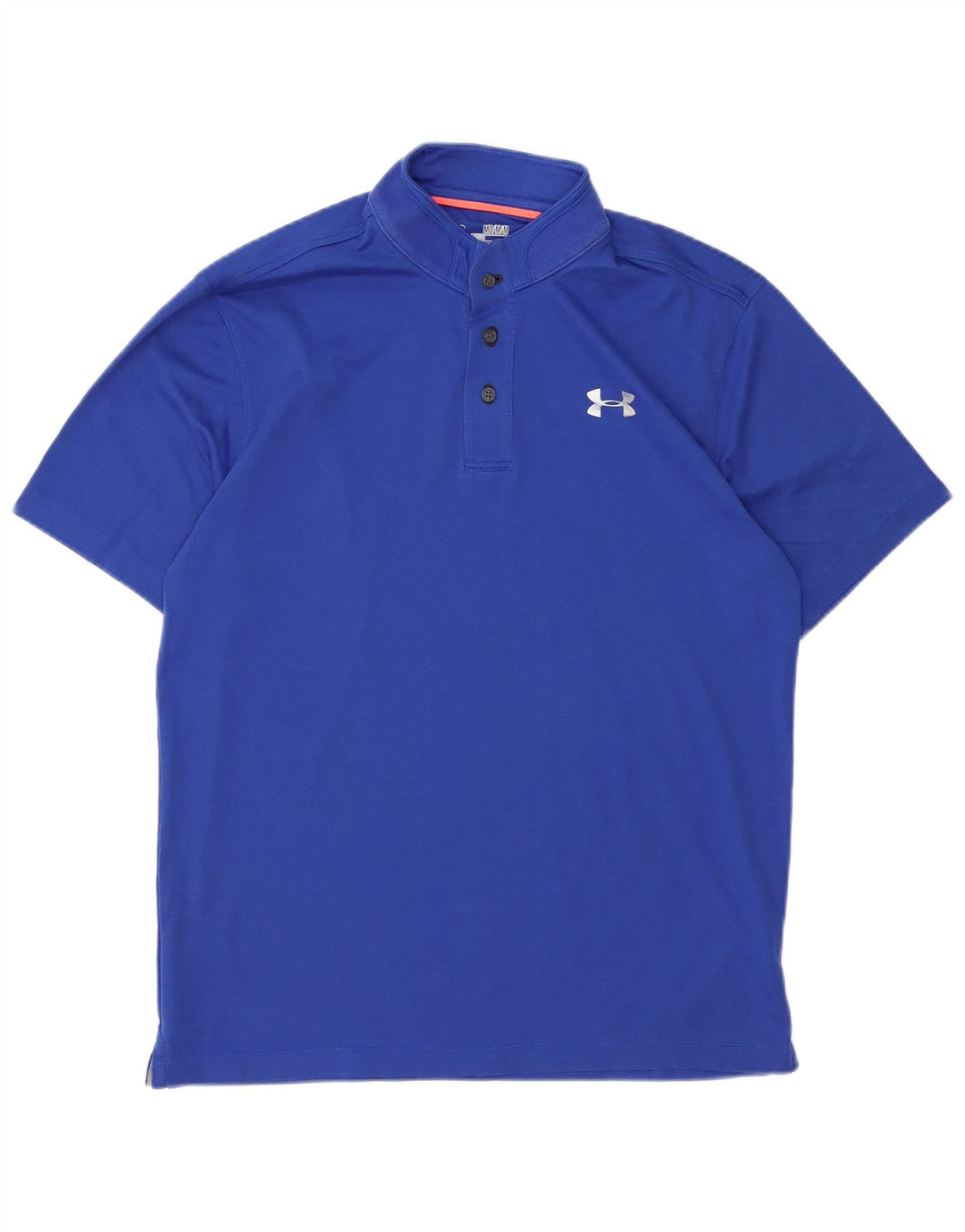 UNDER ARMOUR Herren Heat Gear Poloshirt mittelblaue Baumwolle