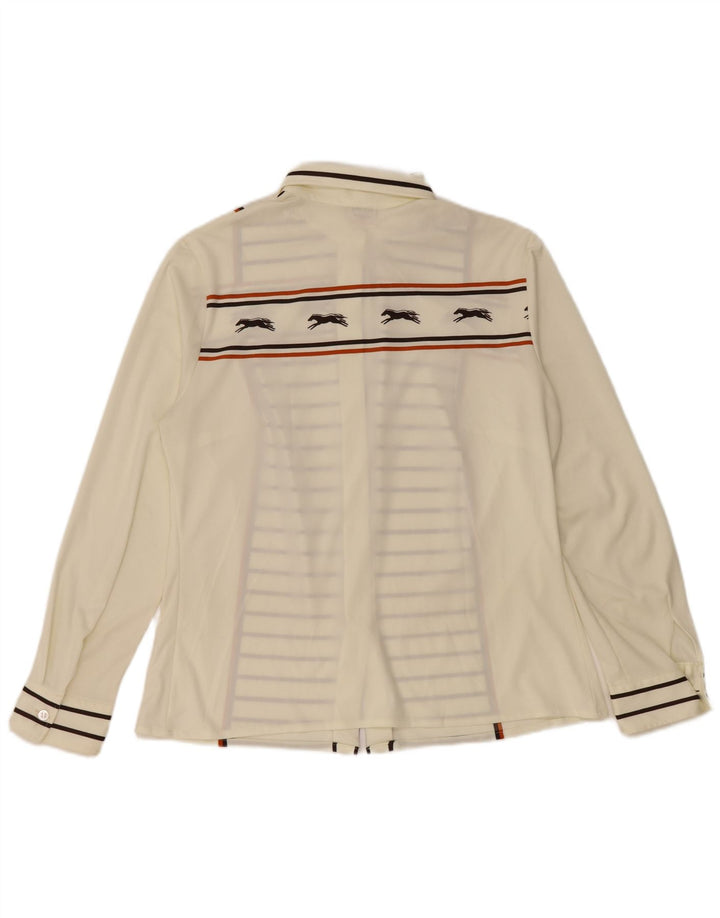 HAMMERLE Damen-Hemdbluse, UK 44, groß, cremefarben, gestreift, Polyester