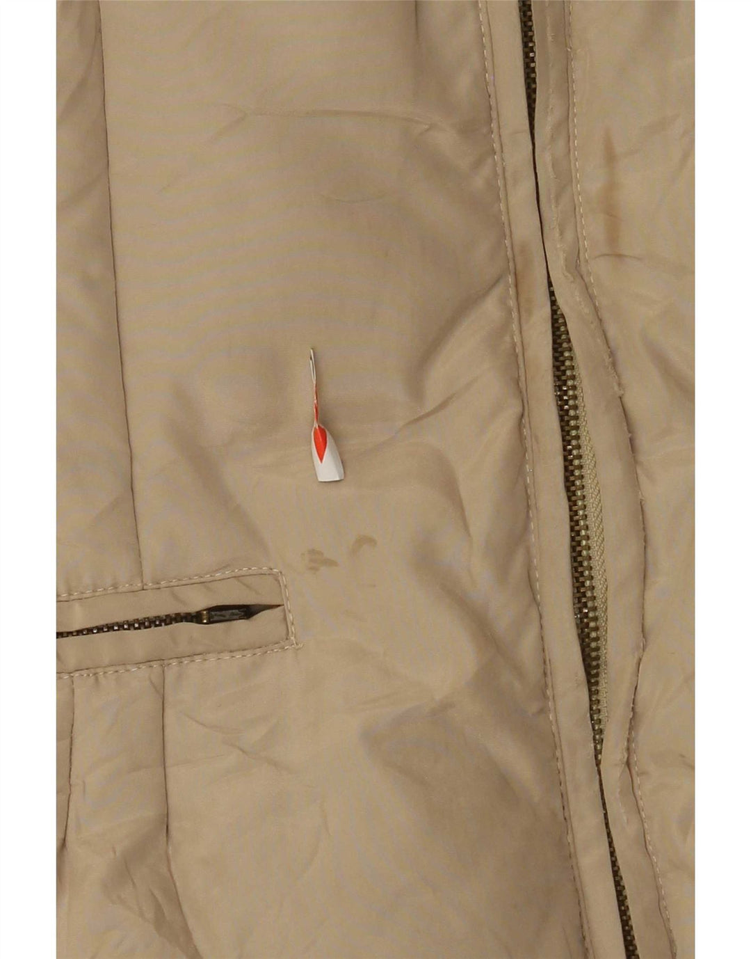 Elisabetta Franchi Damen Wattierte Jacke IT 42 Medium Beige Polyester