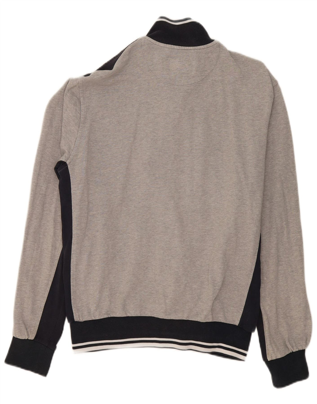 Champion Herren-Trainingsanzugoberteil mit Grafik, mittelgraue Colourblock-Baumwolle