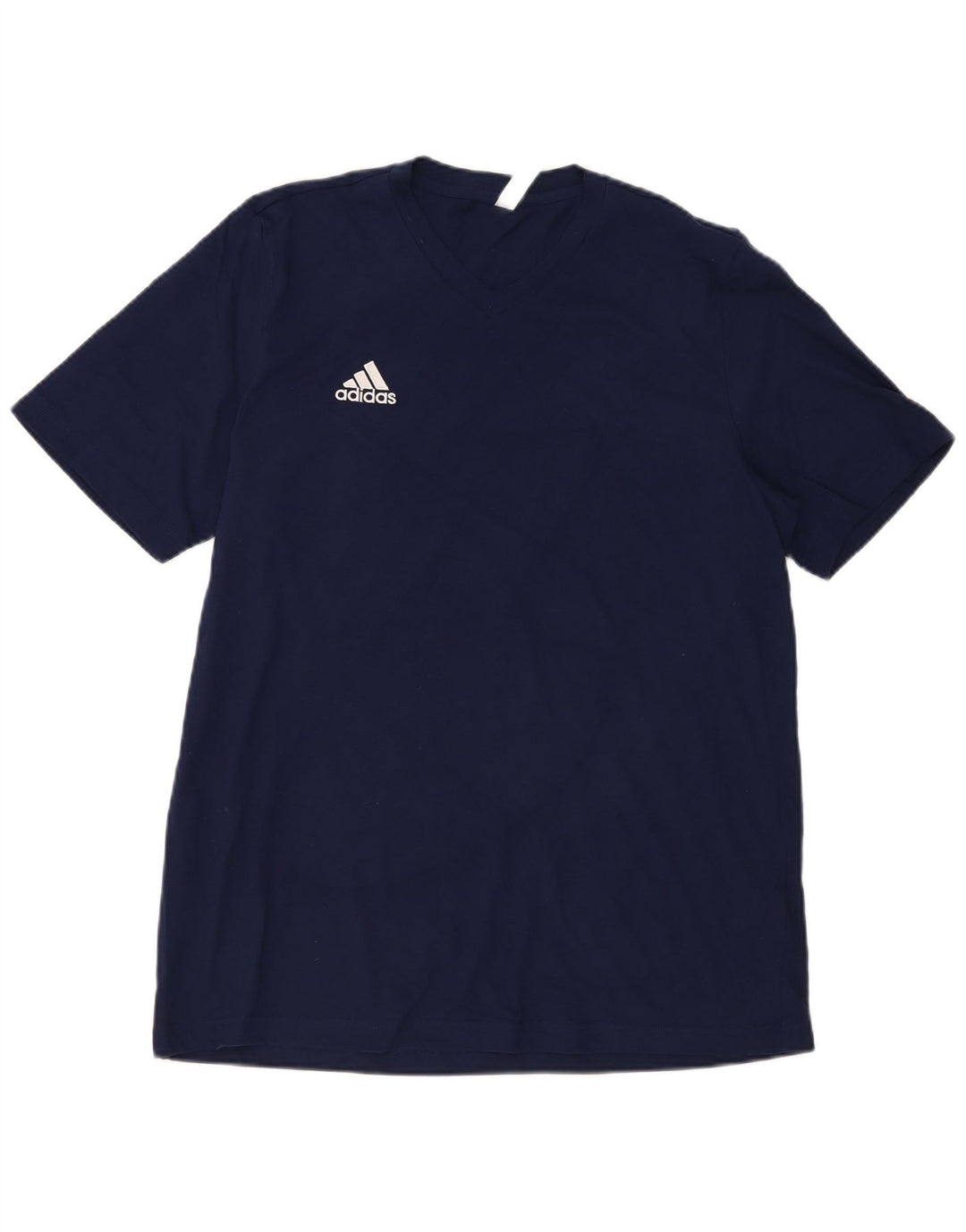 Adidas Herren T-Shirt Top Large Marineblau Baumwolle
