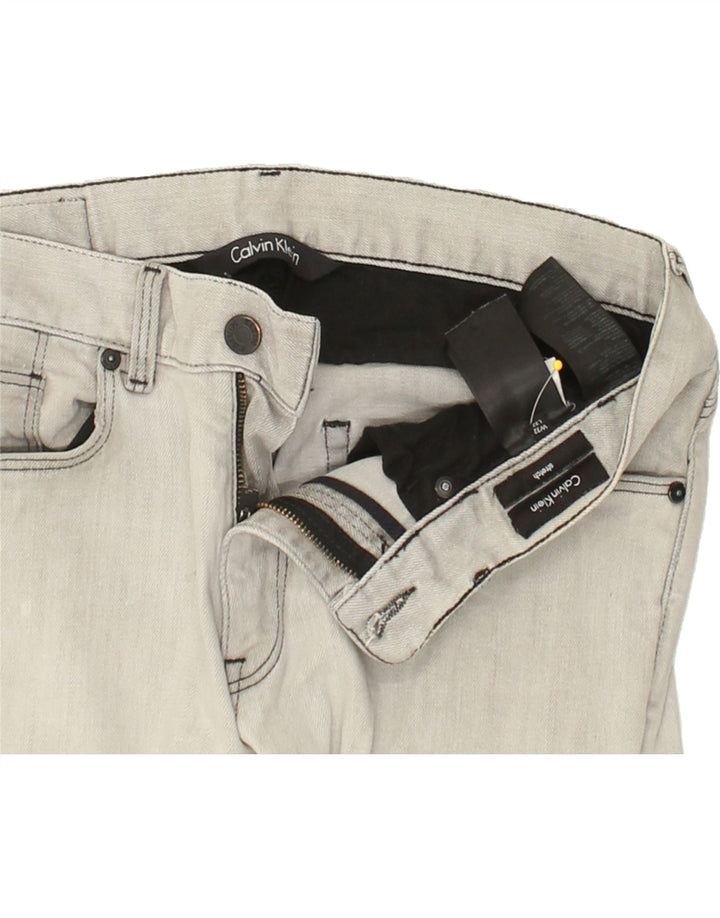 CALVIN KLEIN Womens Stretch Slim Jeans W32 L32 Grey Vintage Calvin Klein and Second-Hand Calvin Klein from Messina Hembry 