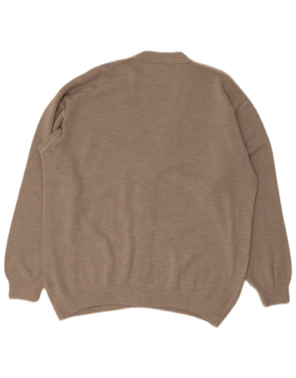 Hajo Herren-Strickjacke IT 50/52 Large Beige Acryl
