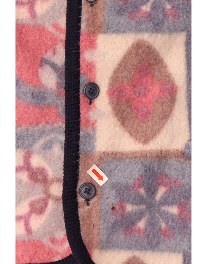 VINTAGE Herren-Fleeceweste UK 42 XL Mehrfarbiges Fair-Isle-Polyester