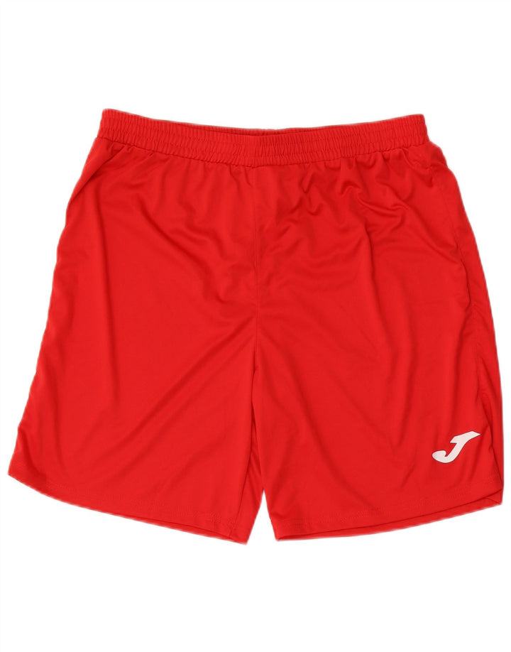 Joma Herren-Sportshorts, groß, rotes Polyester