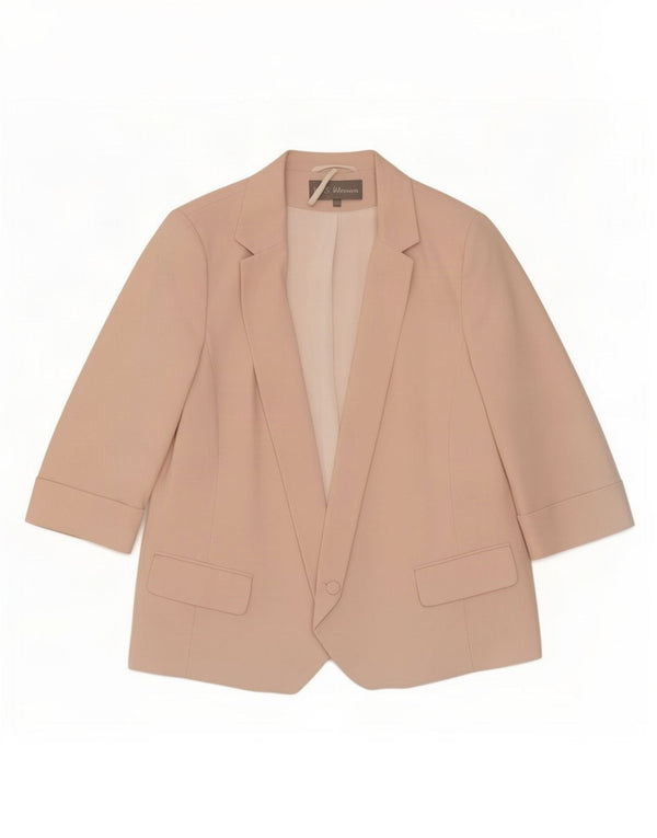 Marks & Spencer Damen-Blazer mit 3/4-Ärmeln und 1 Knopf, Gr. 16, Rosa