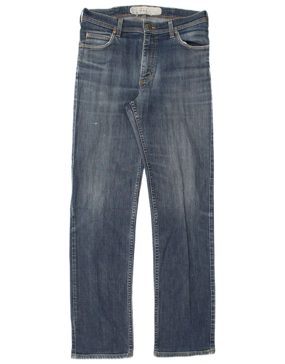 Lee Herren Brooklyn Straight Jeans W31 L32 Blaue Baumwolle