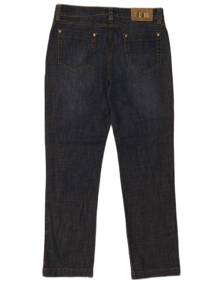ALVIERO MARTINI Damen Straight Jeans W30 L29 Marineblaue Baumwolle