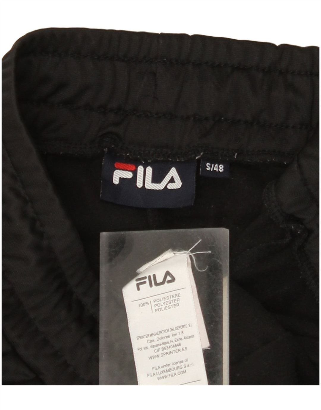 FILA Herren-Trainingshose, Jogginghose, Größe S, Schwarz, Polyester