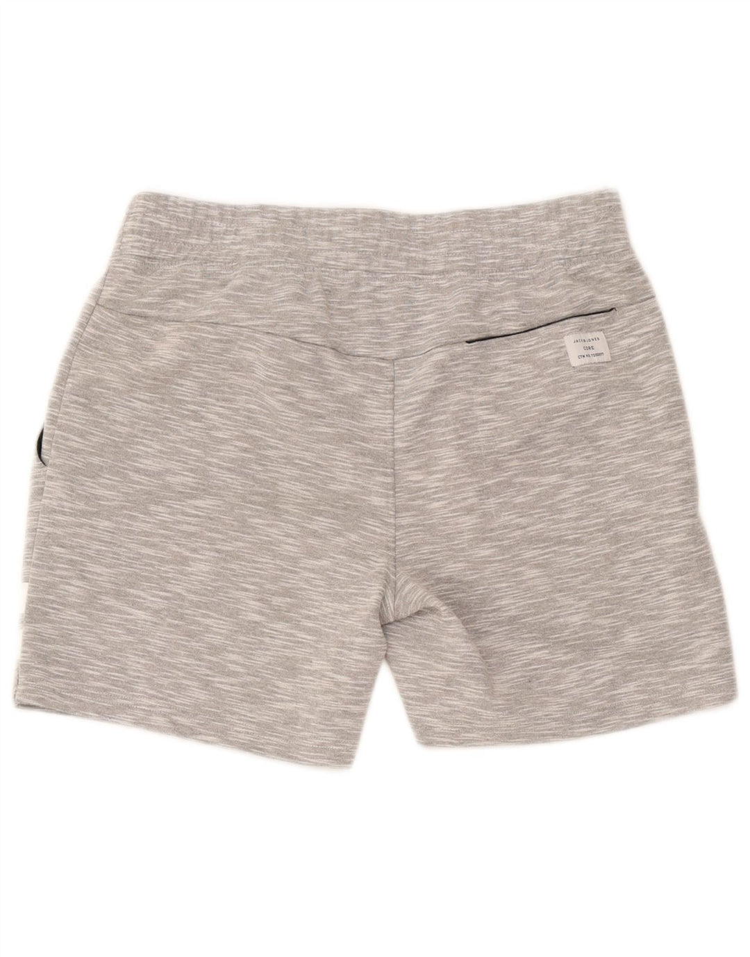 Jack & Jones Herren-Sportshorts aus mittelgrau gefleckter Baumwolle