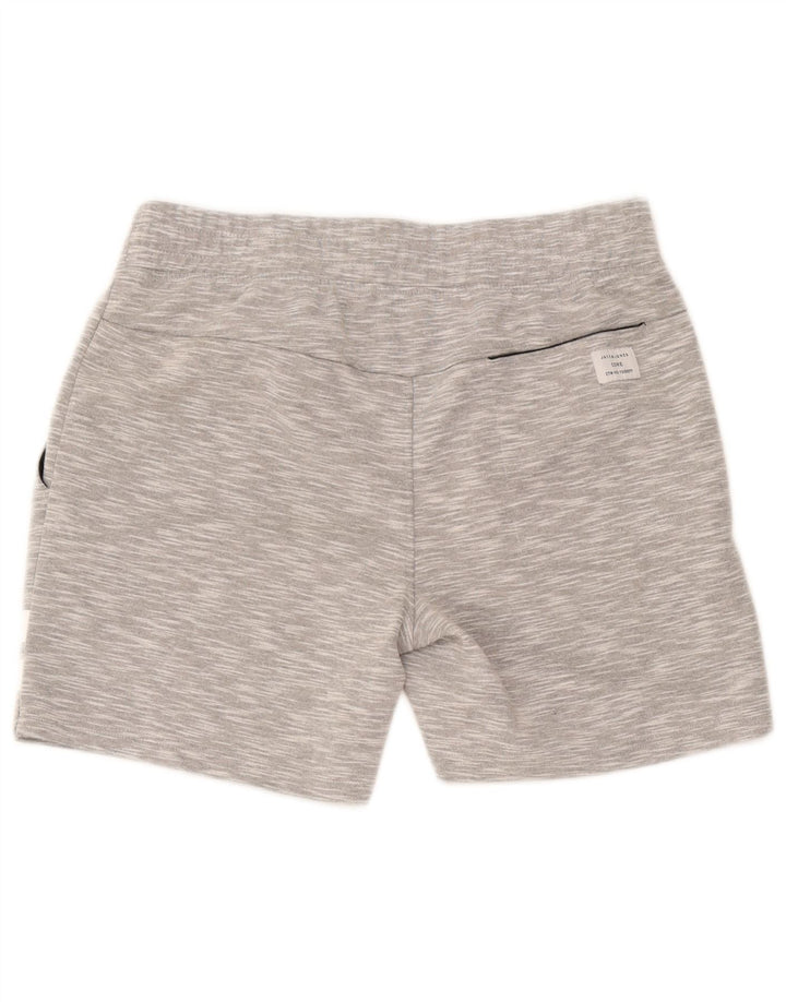 Jack & Jones Herren-Sportshorts aus mittelgrau gefleckter Baumwolle
