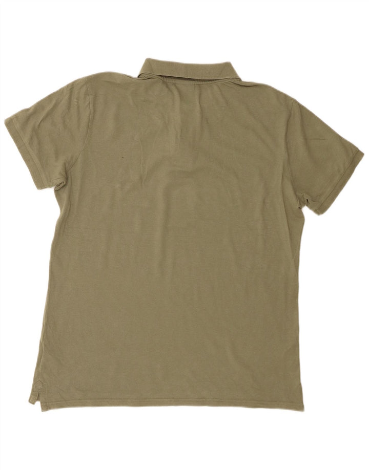 Diadora Herren-Poloshirt, große Khaki-Baumwolle