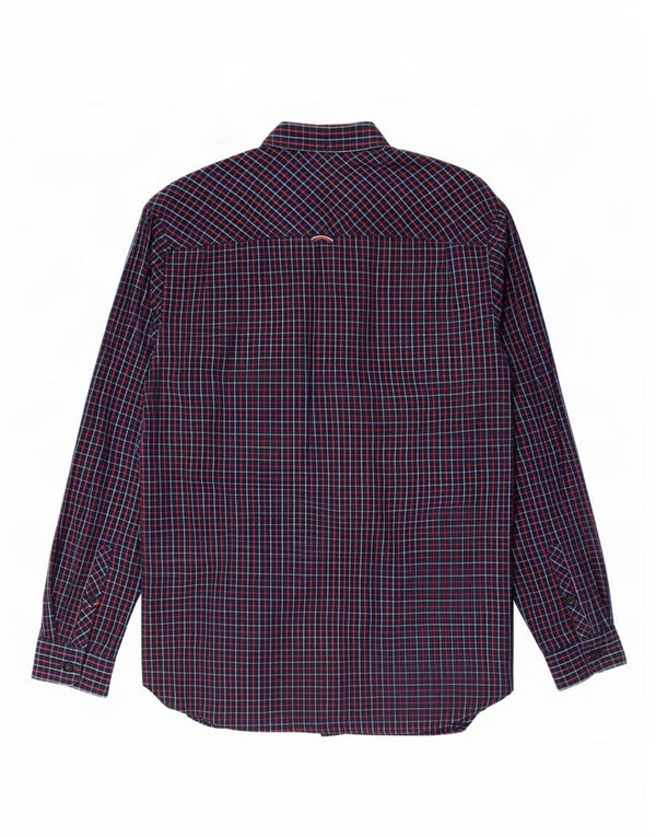 Tommy Hilfiger Herren-Hemd, reguläre Passform, XL, marineblau, kariert, Baumwolle