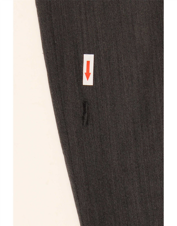 Gerade Herren-Anzughose von Marks & Spencer, W36, L31, schwarzes Polyester