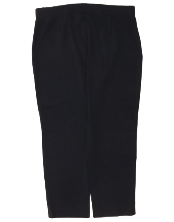 Marks & Spencer Damen-Hose, kurz geschnitten, UK 44, Größe L, W34, L25, Marineblau