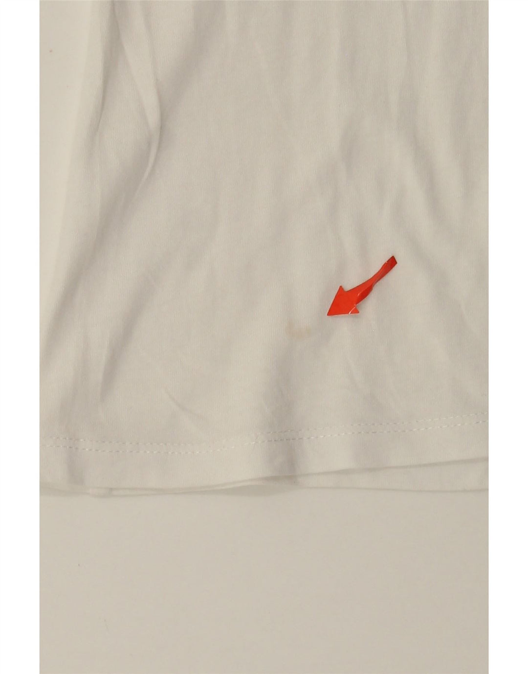 Guess Damen Grafik-T-Shirt-Oberteil UK 12 Medium Weiß